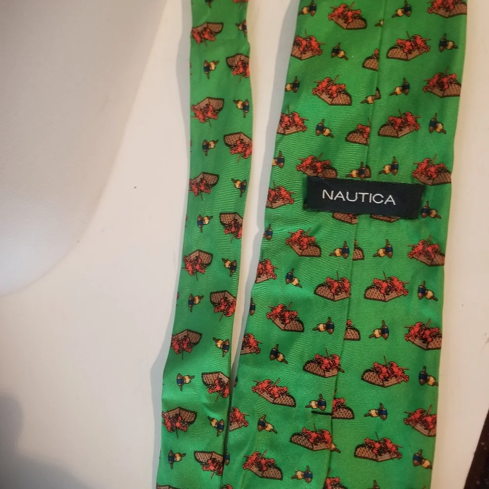 Nautica Lobster Trap Mens Tie Fishing